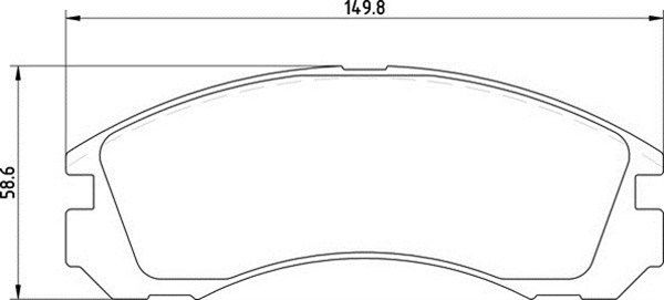 MAGNETI MARELLI Комплект тормозных колодок, дисковый тормоз 363710203025